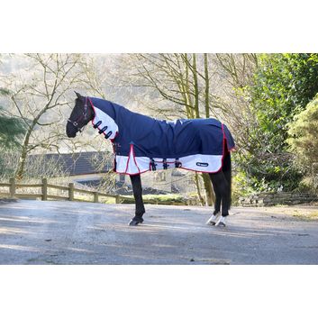 Whitaker R462 Rastrick V2 Airflow Fixed Neck Turnout Rug Navy Blue alternative