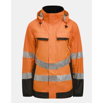 Jobman Shell Jacket Hi-Vis Orange/Black