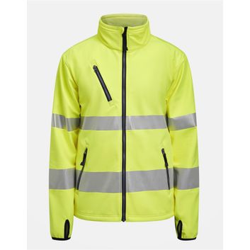 Jobman Softshell Jacket Hi-Vis Yellow