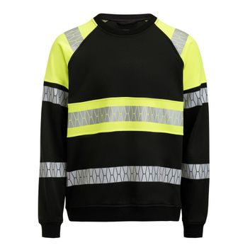 Jobman Sweatshirt Hi-Vis Black/Yellow