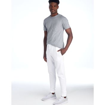 Jerzees NuBlend® Pocketed Jog Sweatpant White