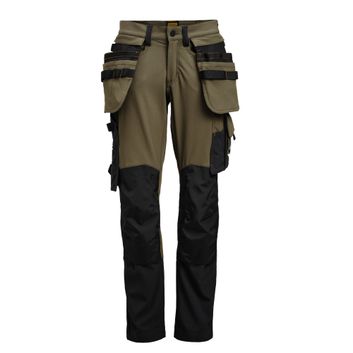 Jobman Craftsman Trouser 4-Way Stretch Olive Green/Black
