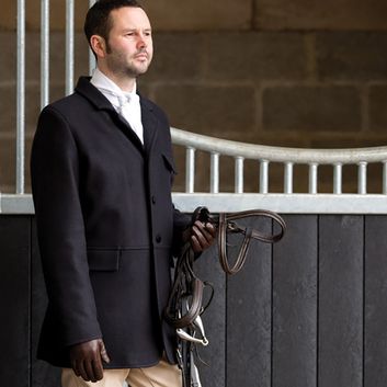 Equetech Mens Wool Hunt Coat - Black alternative