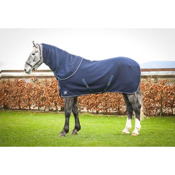 Mackey Aran Thermo Rug Navy