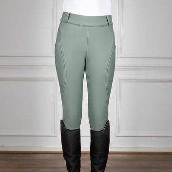 Coldstream Balmore Thermal Riding Tights - Sage