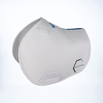 Coldstream Choicelee Close Contact Saddle Pad - White/Blue alternative