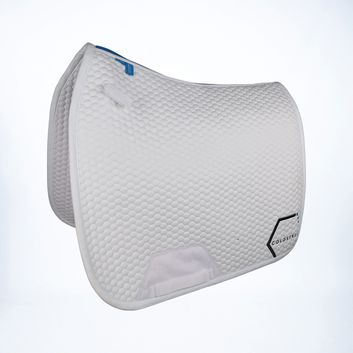 Coldstream Choicelee Dressage Saddle Pad - White/Blue