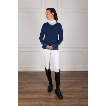 Coldstream Crailing Performance Sweater - Oxford Blue