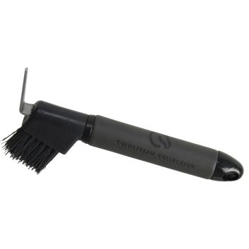 Coldstream Faux Leather Hoof Pick - Charcoal/Black alternative