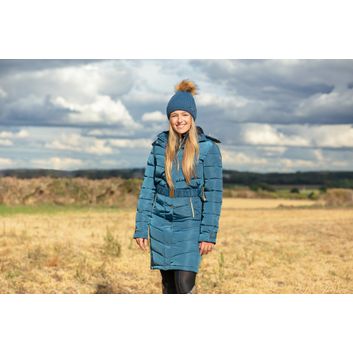 Coldstream Lamberton Bobble Hat - Cool Slate Blue alternative