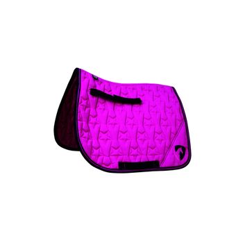 Hy Equestrian Belton Saddle Pad - Pink/Navy
