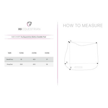 Hy Equestrian Belton Saddle Pad - Pink/Navy alternative