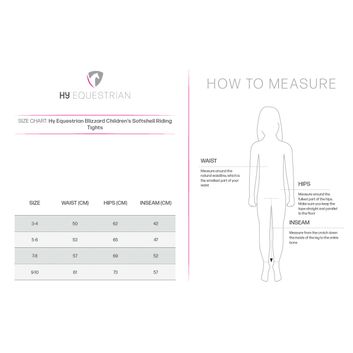 Hy Equestrian Blizzard Children's Softshell Riding Tights - Black alternative