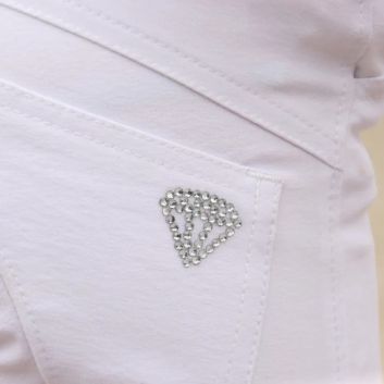 Hy Equestrian Cadiz Mizs Competition Breeches - White/Rose Gold alternative