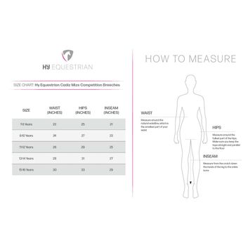 Hy Equestrian Cadiz Mizs Competition Breeches - White/Silver alternative