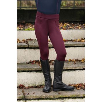 Hy Equestrian Children's Melton Riding Tights - Fig