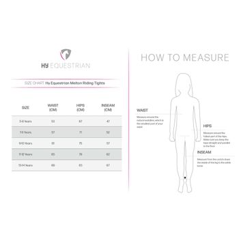 Hy Equestrian Children's Melton Riding Tights - Fig alternative