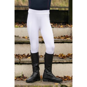 Hy Equestrian Children's Melton Riding Tights - White