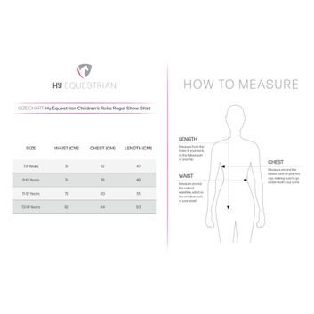 Hy Equestrian Children'S Roka Regal Show Shirt White alternative