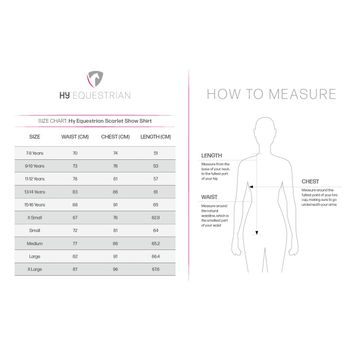 Hy Equestrian Children's Scarlet Show Shirt - Red/White alternative