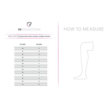 Hy Equestrian Children's Wax Leather Jodhpur Boot - Black alternative