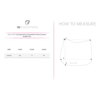 Hy Equestrian Competition Close Contact Saddle Pad - Black alternative