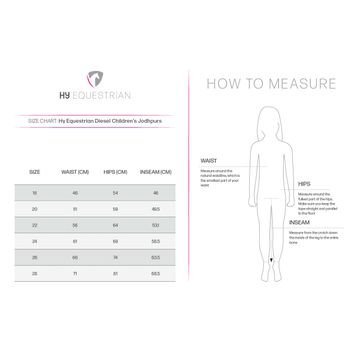 Hy Equestrian Diesel Children's Jodhpurs - Navy/Lavender alternative