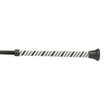 Hy Equestrian Dressage Whip Sure Grip Handle - 3 x White/Black alternative