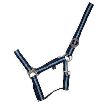 Hy Equestrian Duo Head Collar - Navy/Light Blue