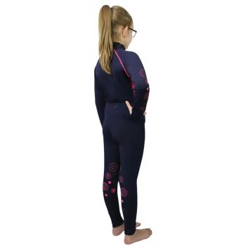 Hy Equestrian DynaMizs Ecliptic Riding Tights - Navy/Magenta alternative