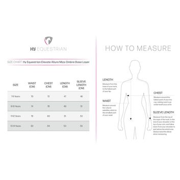 Hy Equestrian Elevate Allure Mizs Ombre Base Layer Navy/Maple Sugar alternative