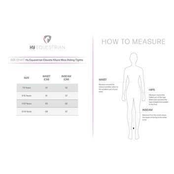 Hy Equestrian Elevate Allure Mizs Riding Tights - Navy/Rose Gold alternative