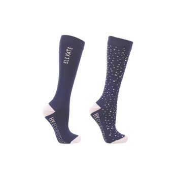 Hy Equestrian Elevate Allure Mizs Socks (Pack of 2) - Mizs 12-4