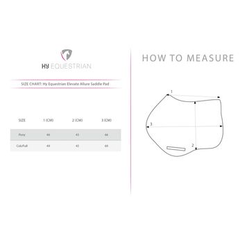 Hy Equestrian Elevate Allure Saddle Pad - Navy/Gun Metal Grey alternative