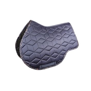 Hy Equestrian Elevate Allure Saddle Pad - Navy/Rose Gold