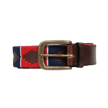 Hy Equestrian Elevate Polo Belt - Red/Navy/White