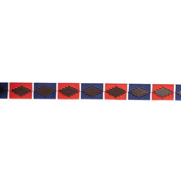 Hy Equestrian Elevate Polo Belt - Red/Navy/White alternative