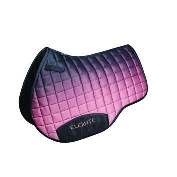 Hy Equestrian Elevate Saddle Pad - Navy/Rose