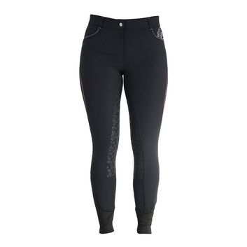 Hy Equestrian Eliza Ladies Breeches - Charcoal/Rose Gold