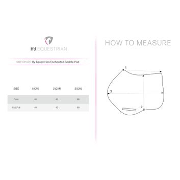 Hy Equestrian Enchanted Collection Saddle Pad - Plum/Rose Gold alternative