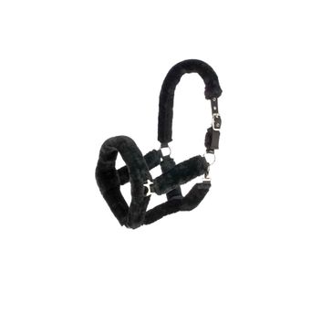 Hy Equestrian Fab Fleece Headcollar - Black
