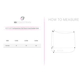 Hy Equestrian Fab Fleece Lined Saddle Cloth alternative