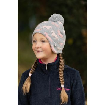 Hy Equestrian Flaine Children's Hat - Grey/Pink alternative