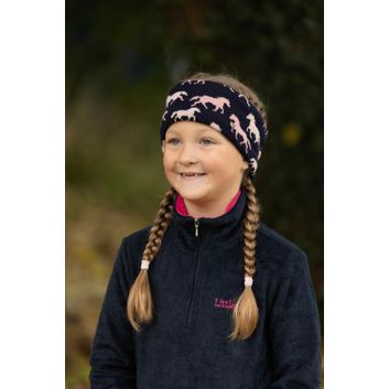 Hy Equestrian Flaine Children's Headband - Navy/Pink alternative
