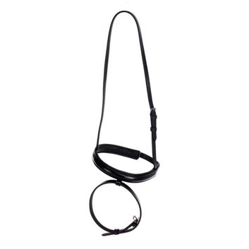 Hy Equestrian Flash Nose Band - Black