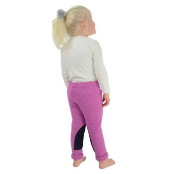 Hy Equestrian Fleece Tots Jodhpurs - Pink/Grey alternative