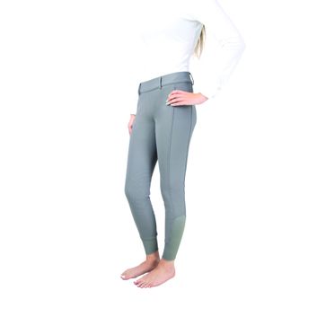 Hy Equestrian Glacial Softshell Riding Tights - Grey