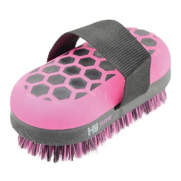Hy Equestrian Glitter Body Brush - Black/Pink alternative