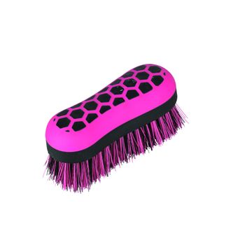 Hy Equestrian Glitter Dandy Brush - Black/Pink
