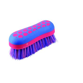 Hy Equestrian Glitter Dandy Brush - Blue/Pink